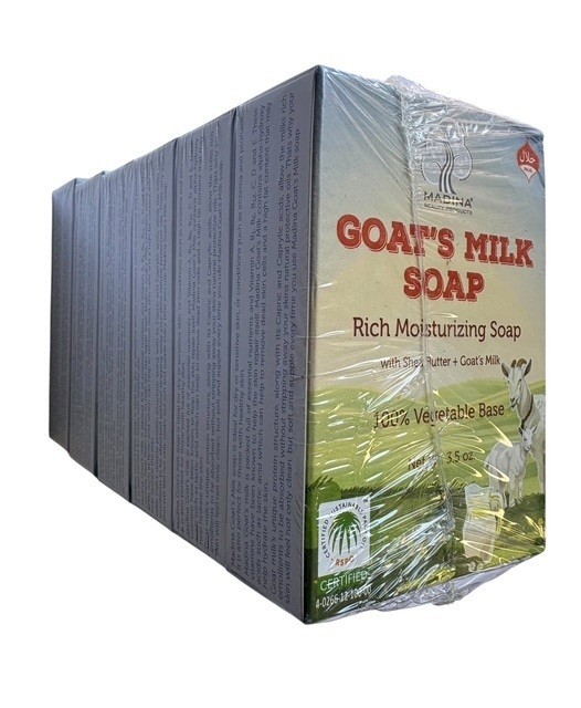 6 – Pack Madina Goats Milk Soap (With Shea Butter) 100% Vegetable Base