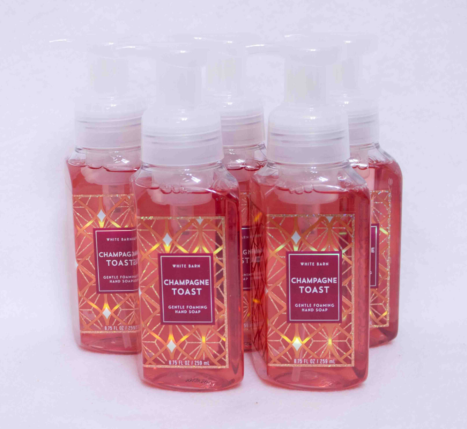 Bath & Body Works Champagne Toast Gentle Foaming Hand Soap Set of 5
