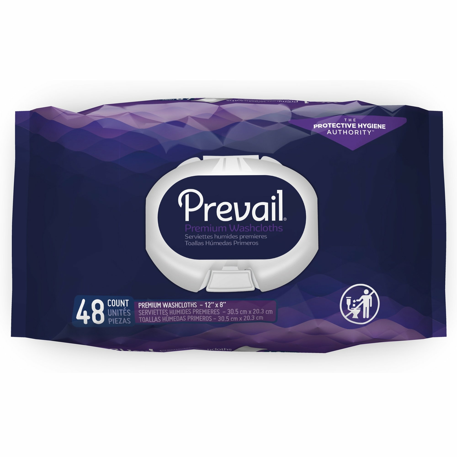 Prevail Adult Wipe or Washcloth 8 x 12″ 48 Wipes