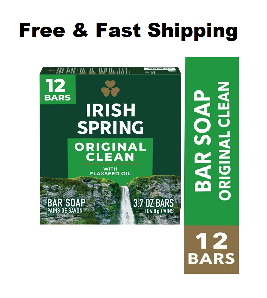 Irish Spring Bar Soap for Men, 24 Pack, 3.7 Oz
