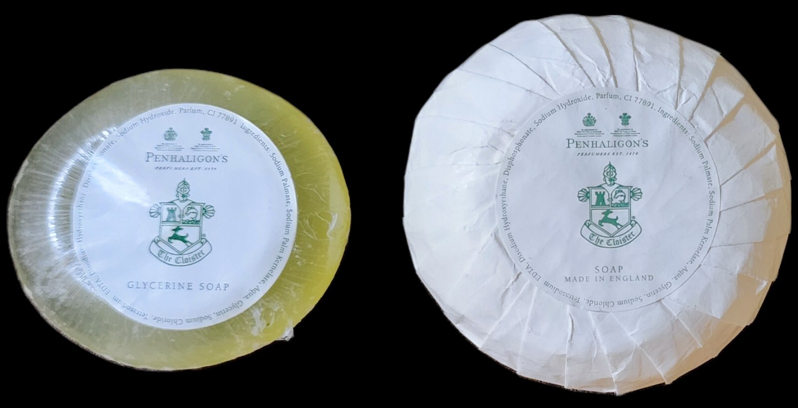Penhaligon’s Round Bars England Fine Hand Soap & Glycerine Soap The Cloister