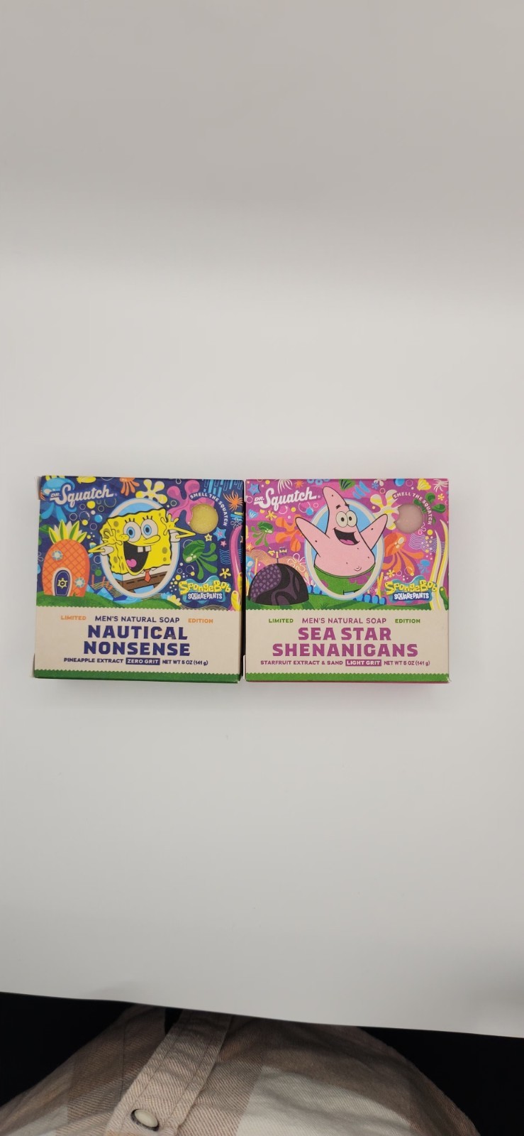 Dr. Squatch Mens Limited Edition SPONGEBOB SQUAREPANTS PATRICK Natural Soap Bars