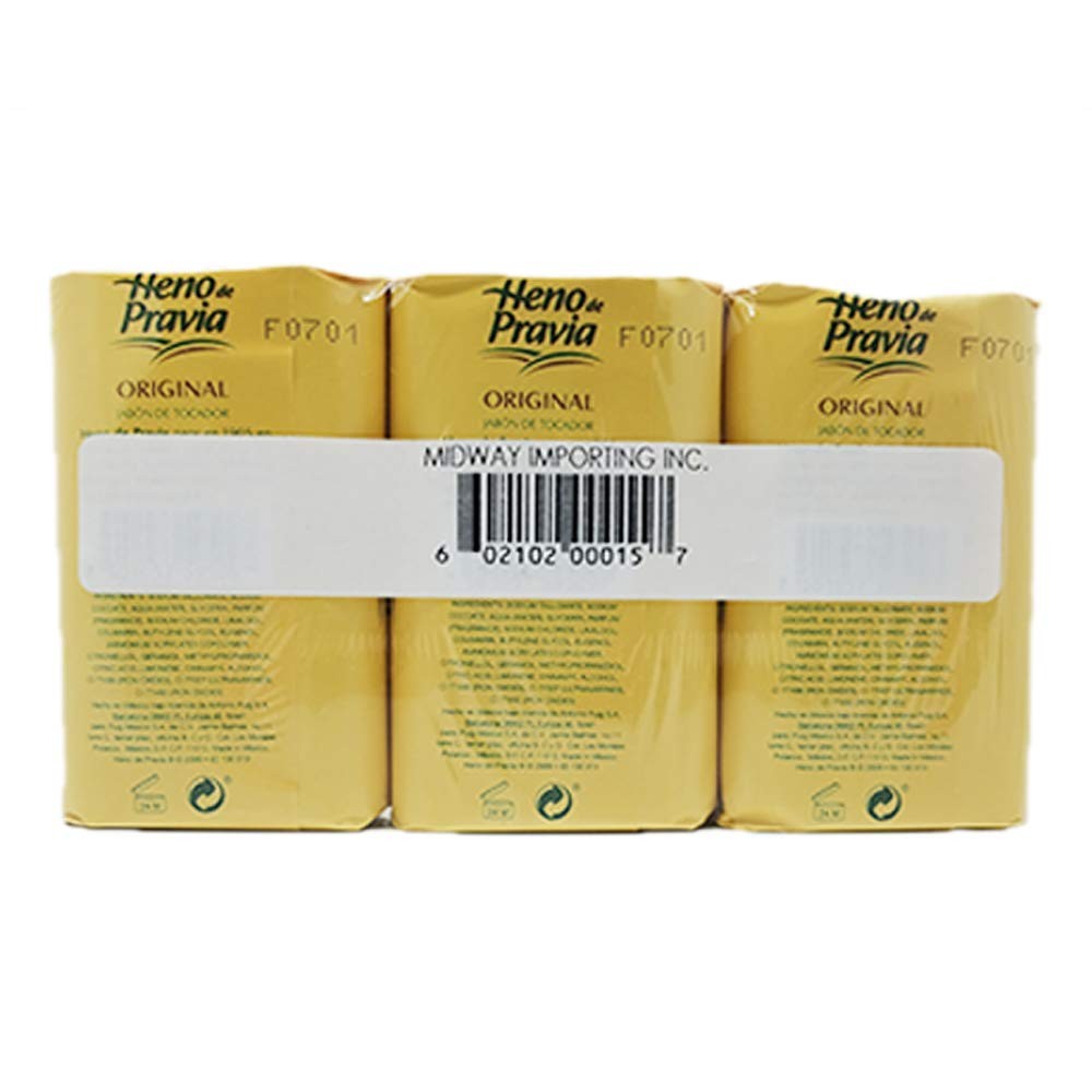 Bath Soap Natural 18 Count Heno de Pravia