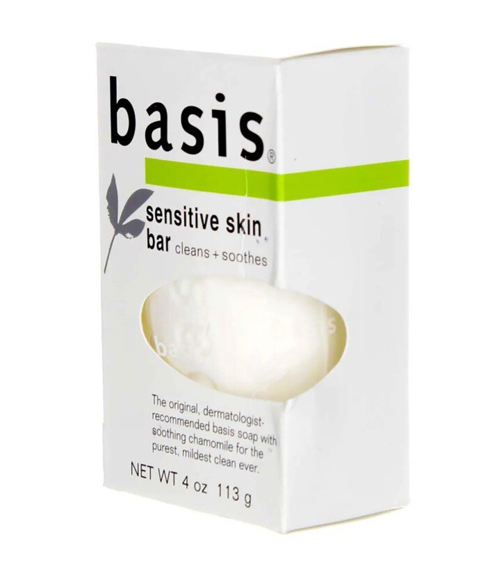 Basis (2~PACK) 4 Oz. 113 g Bars ●SENSITIVE SKIN BAR● Cleans + Soothes!