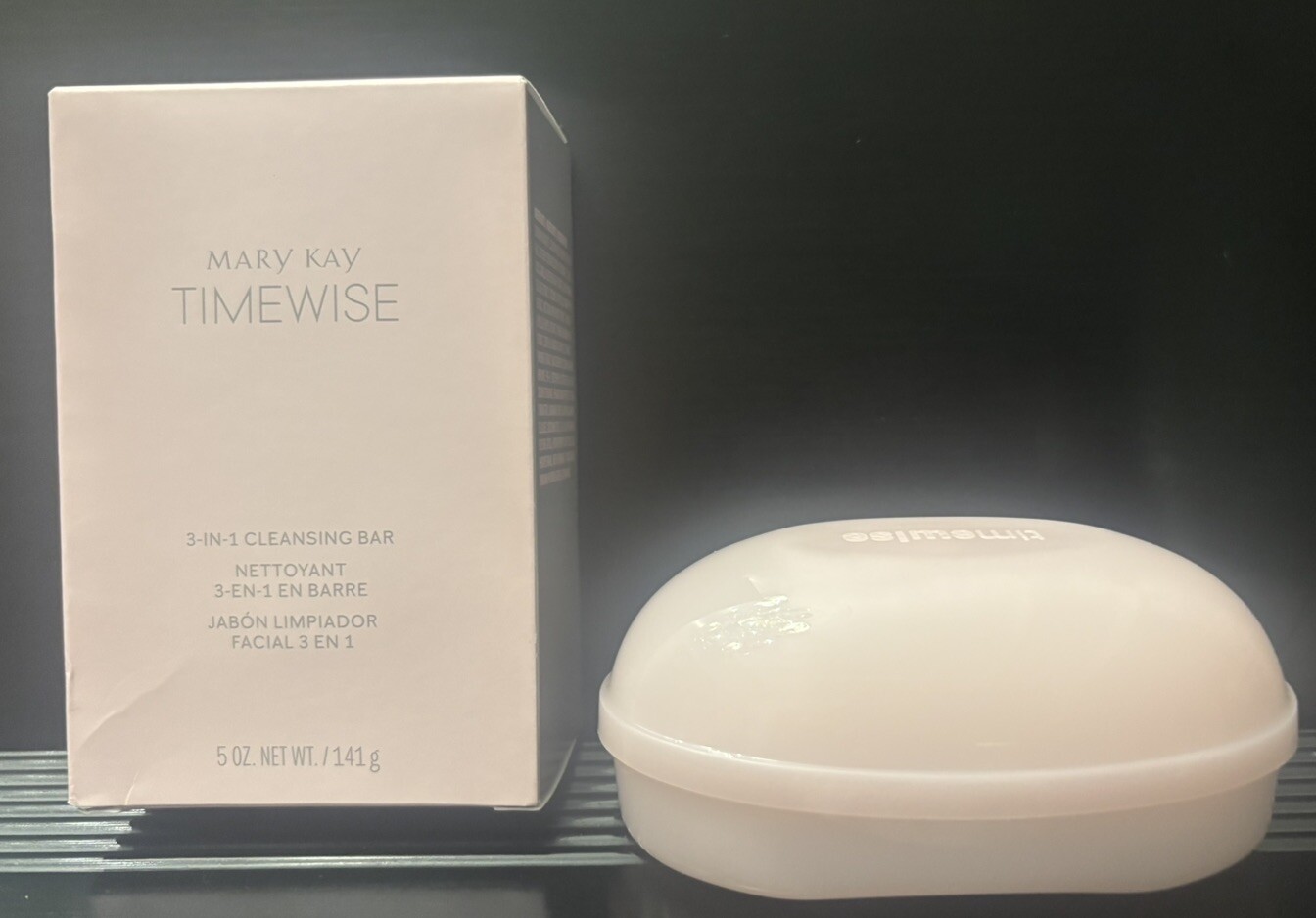 MARY KAY TimeWise 3-in-1 Cleansing Bar with Soap Dish 5 Oz. Sealed Rare New