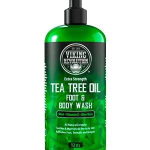 Tea Tree Body Wash Soap for Men – Helps Athlete’s Foot, Jock Itch, Eczema & Body