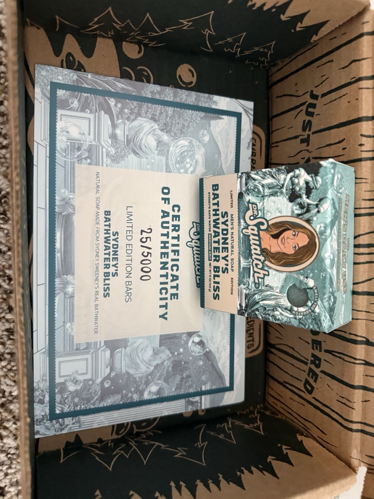 Dr. Squatch x Sydney Sweeney “Sydney’s Bathwater Bliss” Bar Soap – IN HAND #25