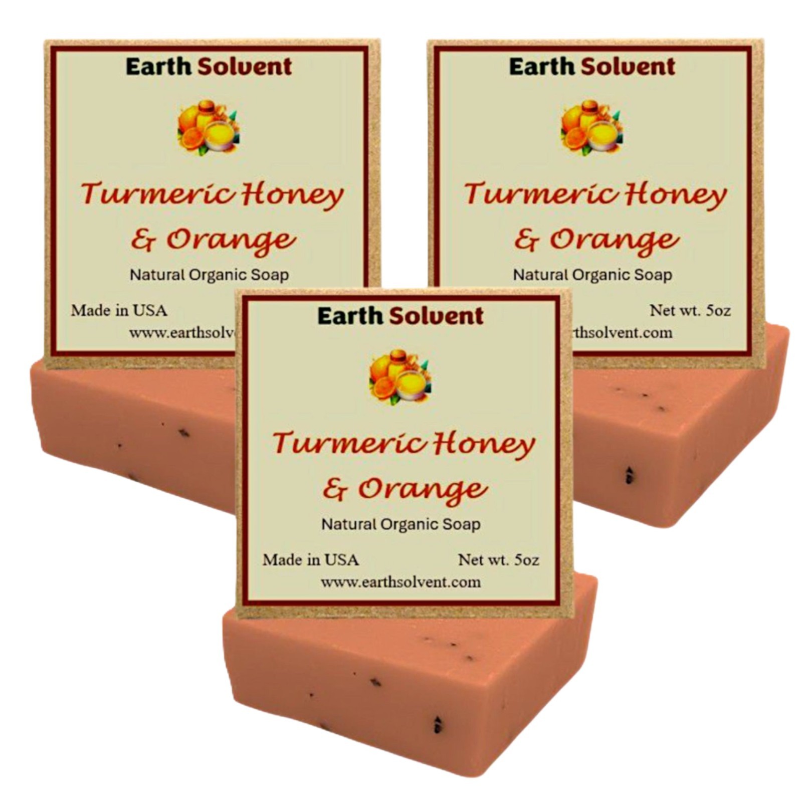 All Natural Organic Bar Soaps Cold Process Soap Made in USA 5oz each Pack of 3