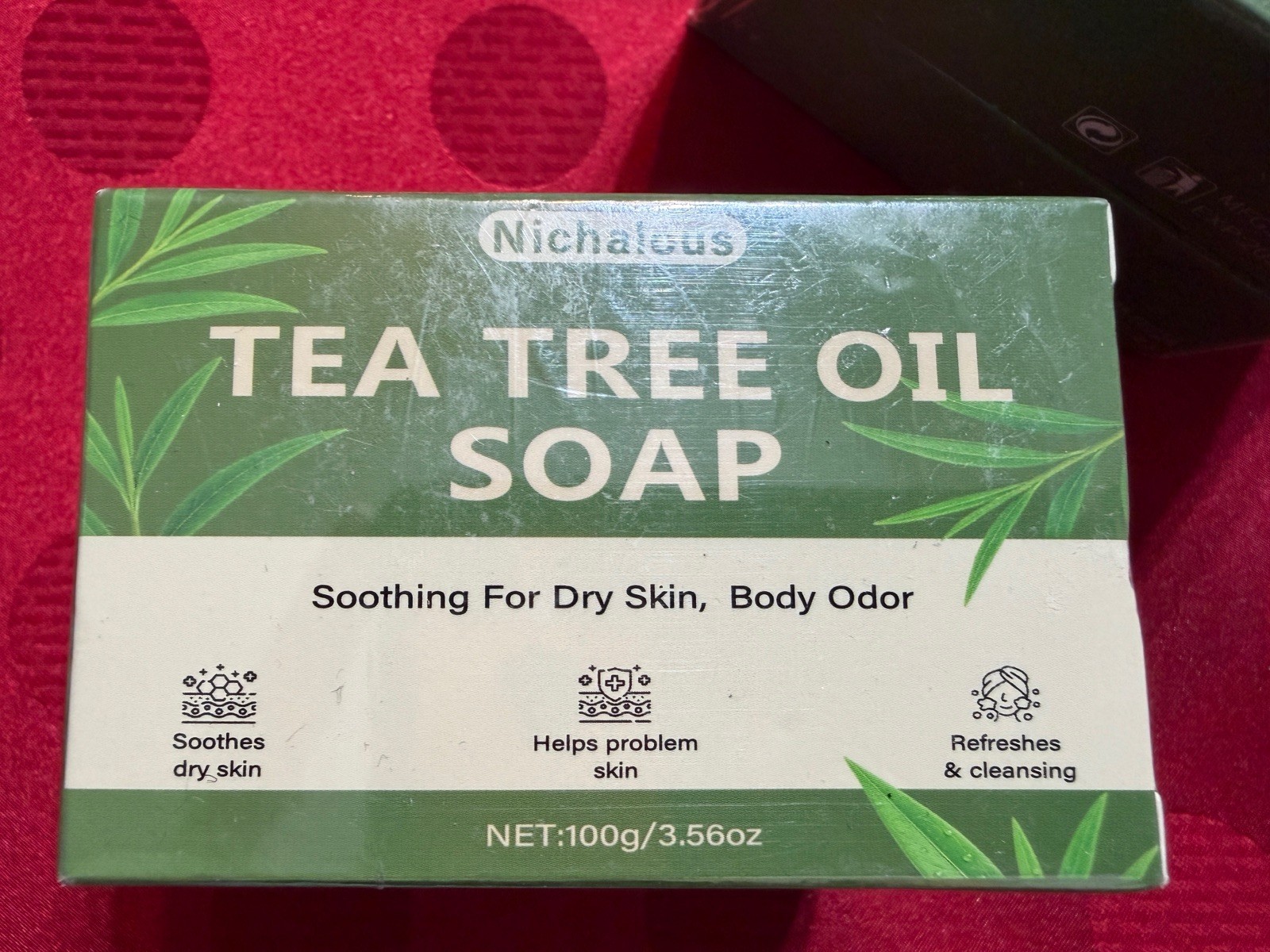 4 Bar Soaps Tea Tree Soap, Purifying Body Soap Bar W/ Tea Tree Oil & Coconut Oil