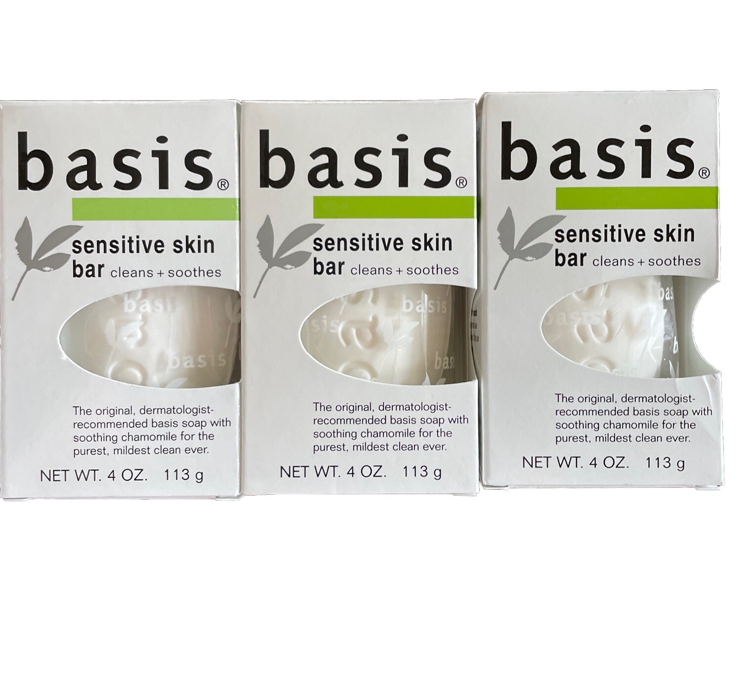 Basis Sensitive Skin Bar 4oz (3 Pack)