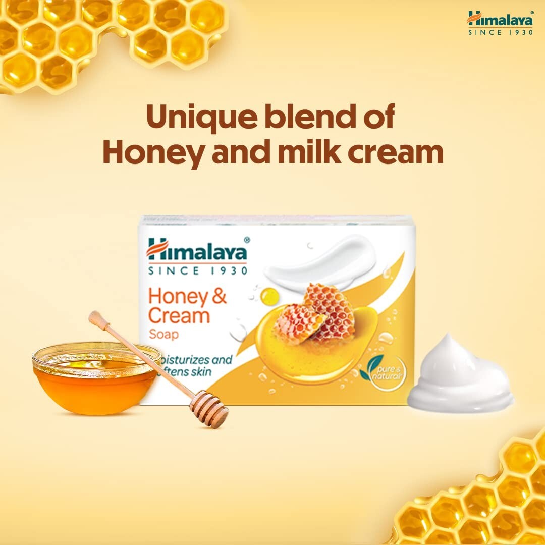 Himalaya Herbals Honey and Cream Soap, 125gm (Pack of 6) Free Shipping