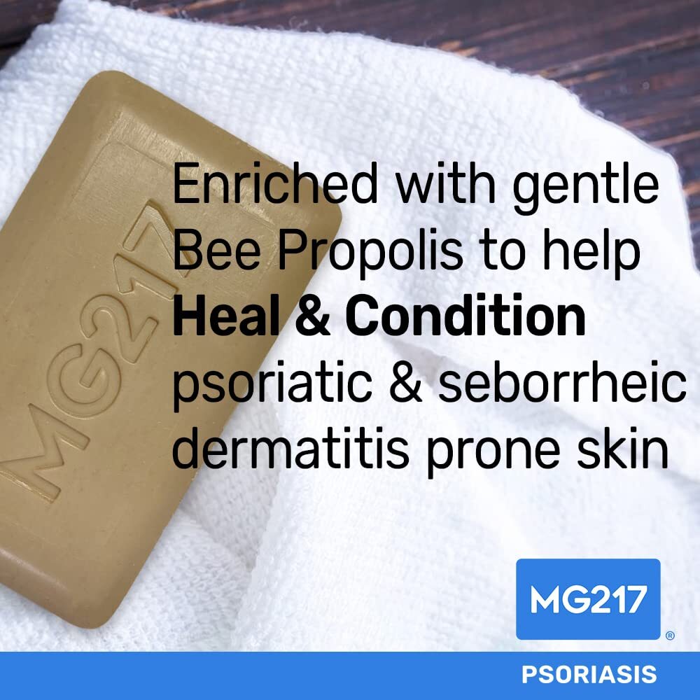 MG217 Psoriasis Dead Sea Exfoliating Bar Soap, Heal & Condition with Dead Sea