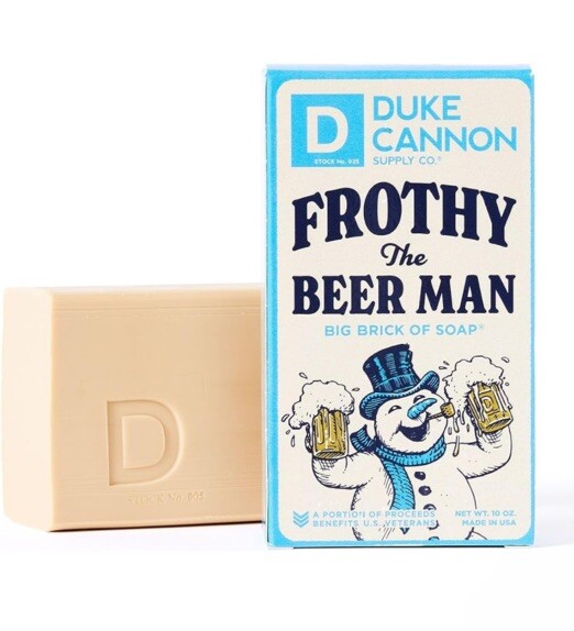 3 New Duke Cannon Frothy The Beer Man Soap 10 Ounce Bar Sandalwood Scent – USA