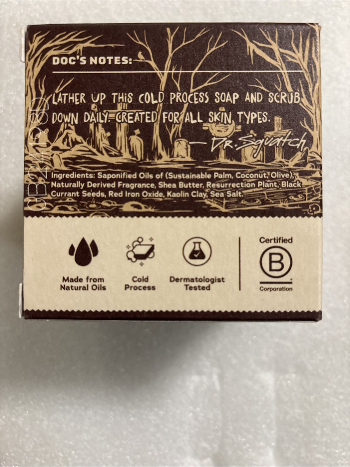 Count Sudsula Halloween Light Grit Dr Squatch Limited Edition Soap 5 Oz Bar Bric