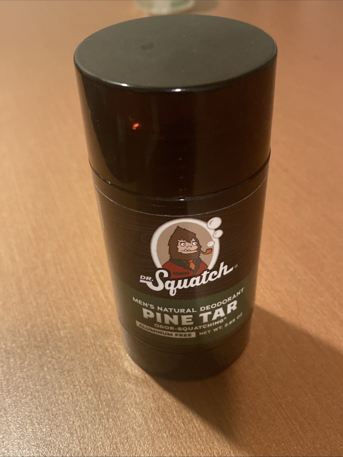 Dr. Squatch Pine Tar Mans Natural Deodorant Odor Squatching Aluminum Free 2.65oz
