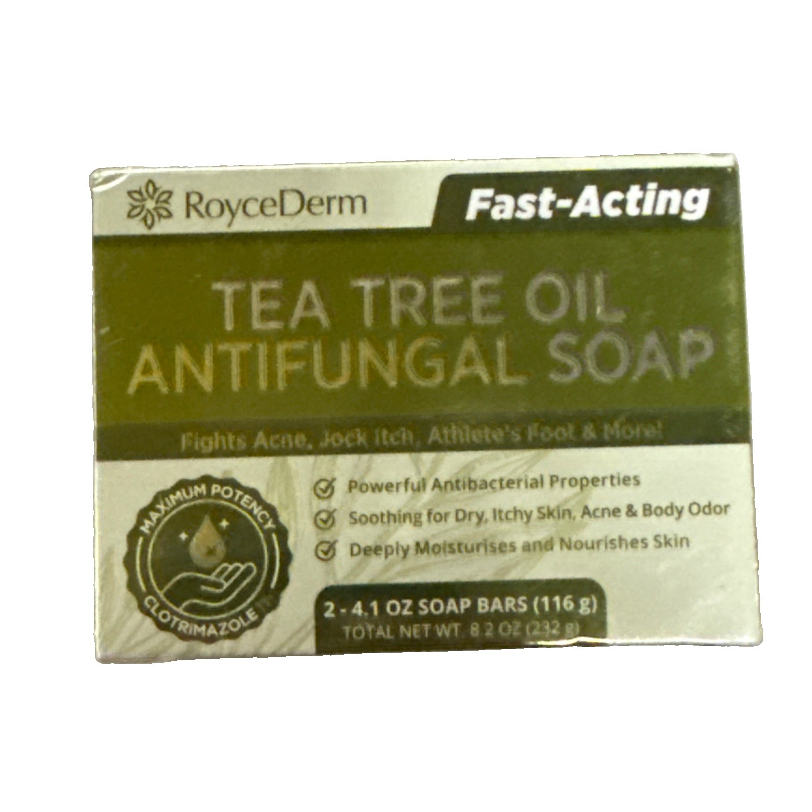 Roycederm Antifungal Antibacterial Tea Tree Soap: Antifungal Antibacterial Treat