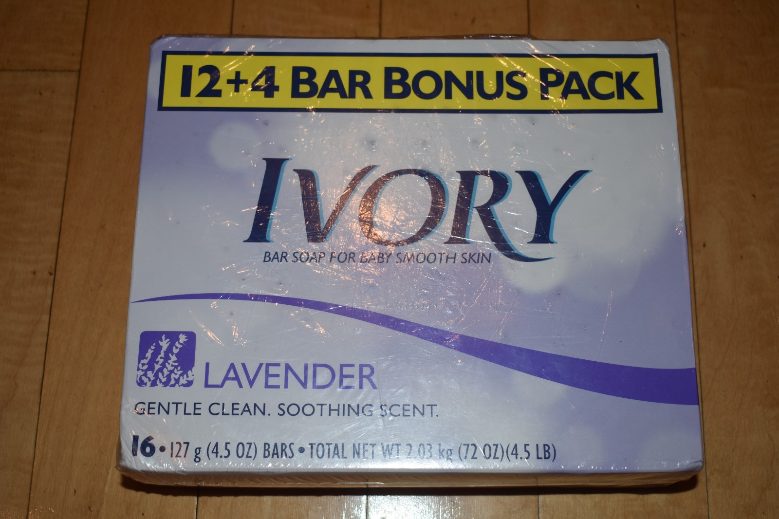 Ivory Bar Soap Lavender Scent 12 + 4 Pack Discontinued NOS Sealed 4.5 oz bar ea
