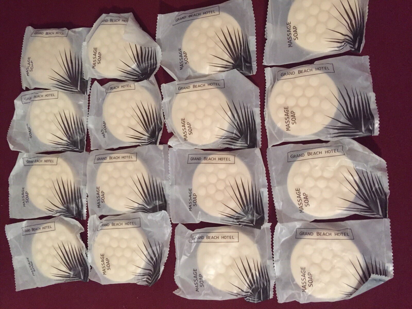 Lot 16 Vintage Grand Beach Hotel Massage Bar Soaps Individually Wrapped Travel