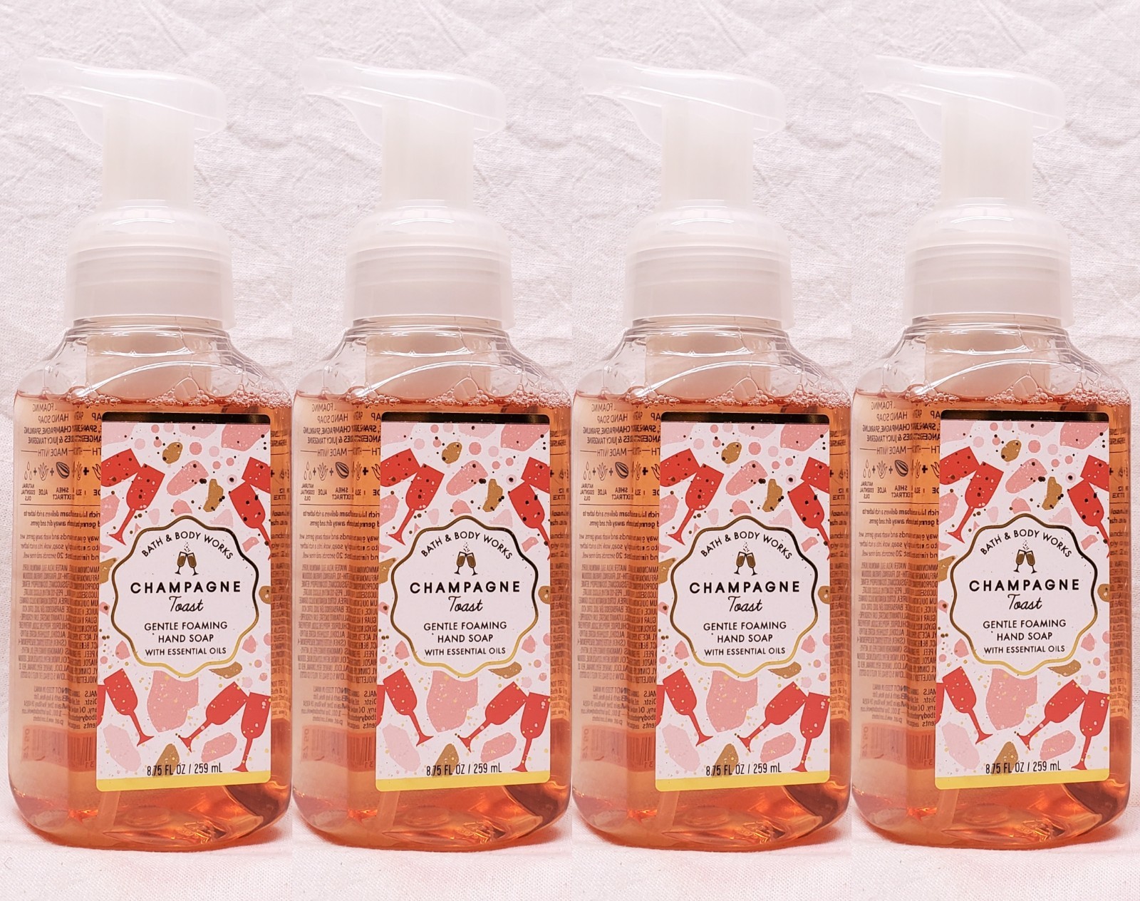 4 Bath & Body Works CHAMPAGNE TOAST Foaming Hand Soap