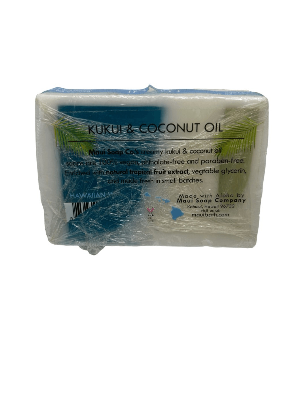 Hawaiian Waters Kukui & Coconut Oil Bar Soap Maui Soap Company 6 oz