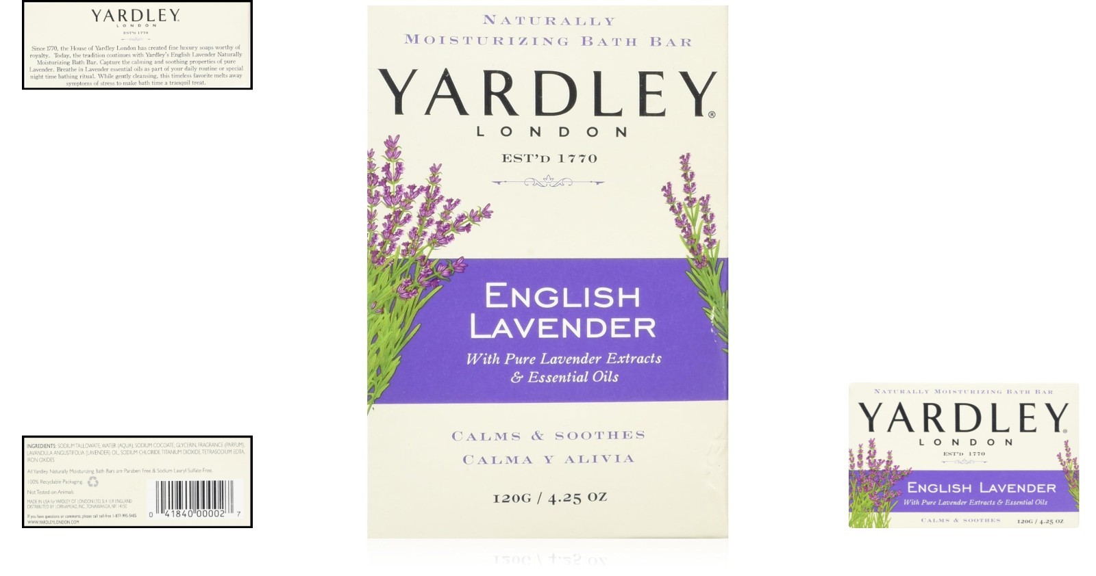Luxury 8-Pack Lavender Essential Oil Soap Bars – 4.25 oz of Pure Indulgence