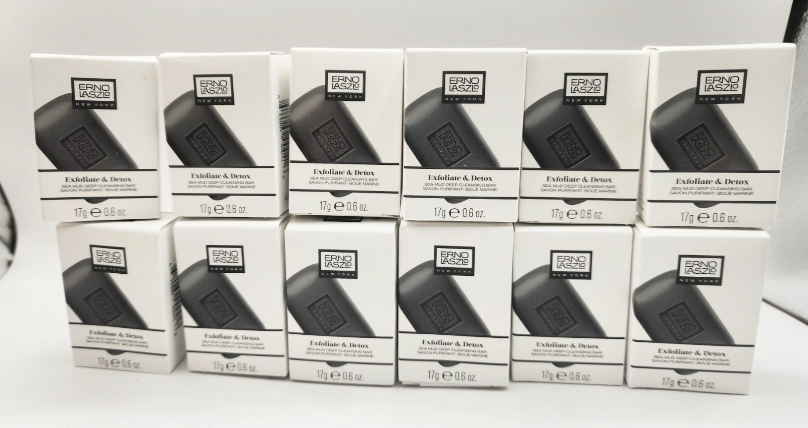 Erno Laszlo SEA MUD Deep Cleansing Bar Travel Size 17 G / .6 oz x 12 NIB