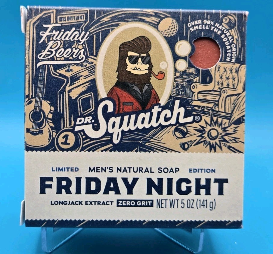 Dr. Squatch X Friday Beers Friday Night Bricc zero grit 5 oz.