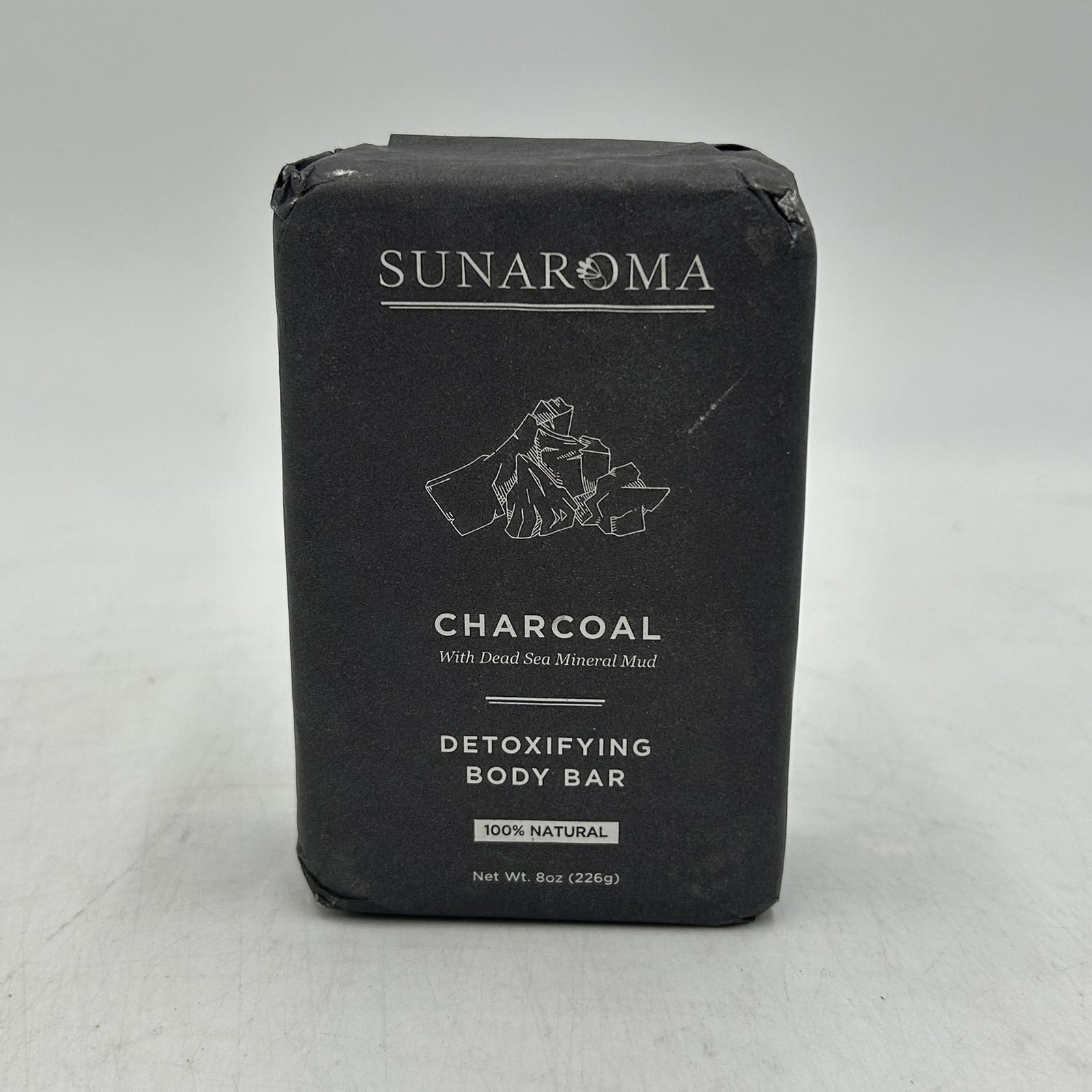 Sunaroma Soap Bar Charcoal Dead Sea Mineral Mud, 8 Oz.