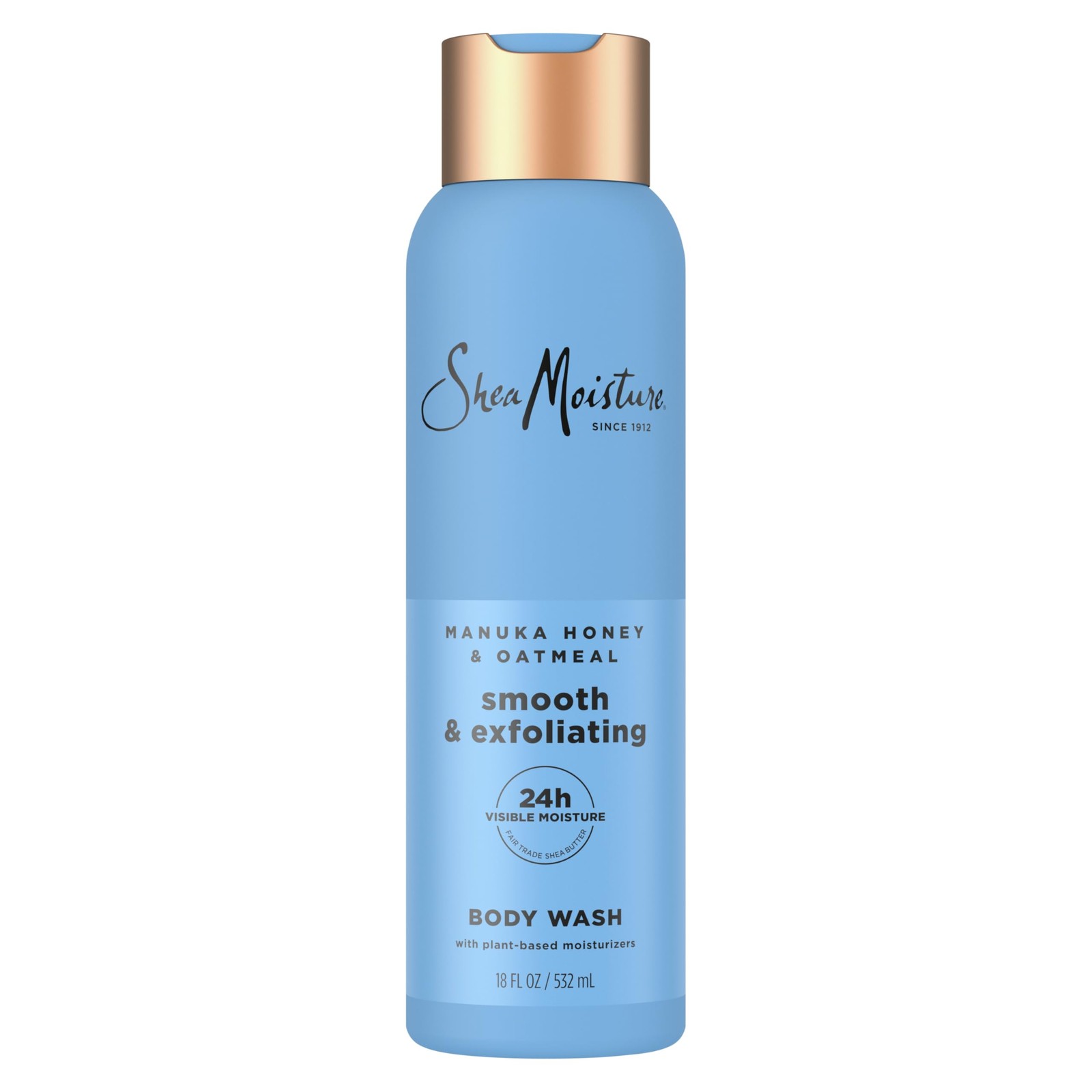 SheaMoisture Manuka Honey Oatmeal Body Wash 18 Fl Oz (Pack of 1), White