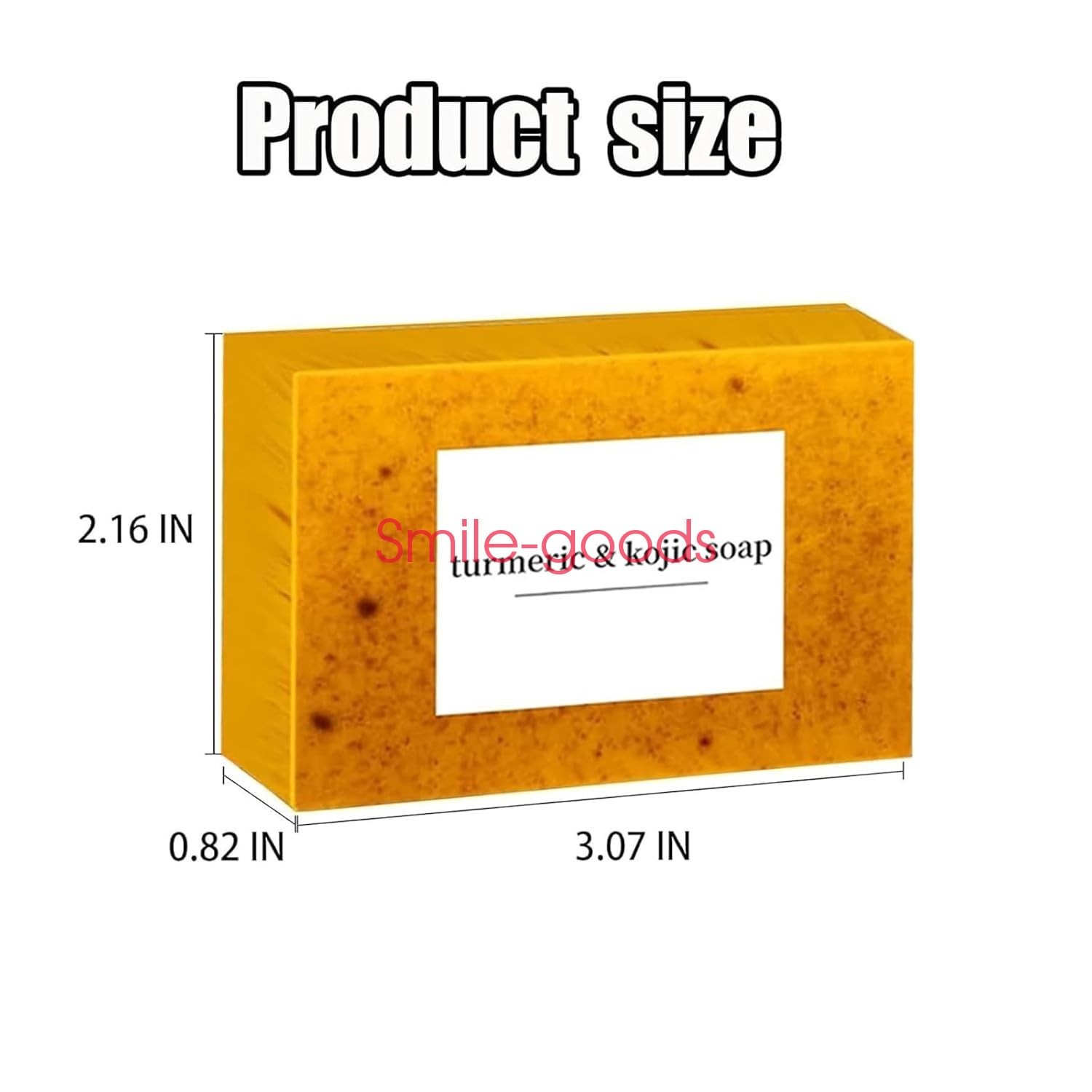 2-Pack Turmeric Glow Soap Bar – Lemon & Kojic Acid, Removing Dark Spots