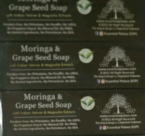 Moringa & Grape Seed Soap – 3.8 oz. – African Soaps 3 Count Essential palace