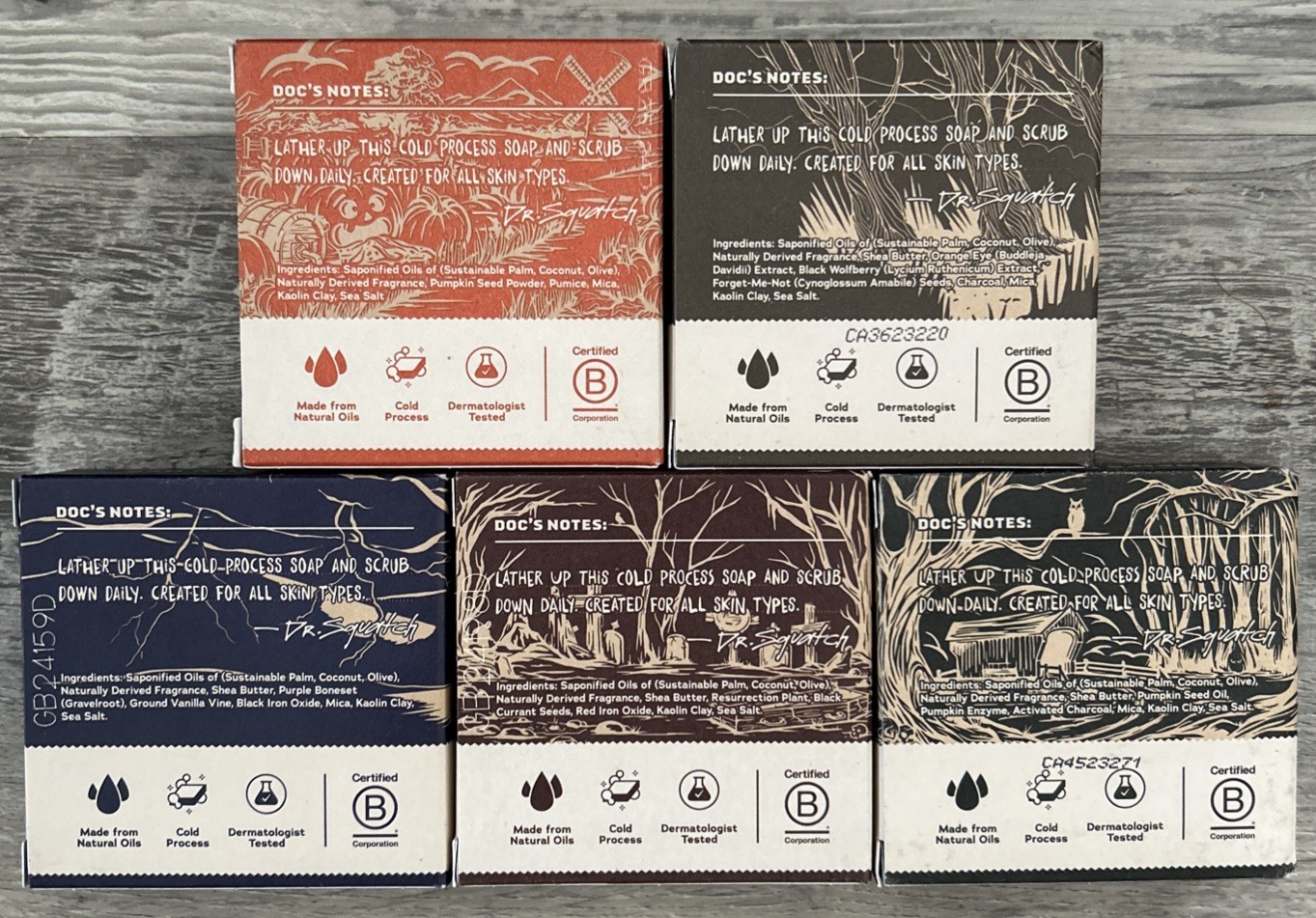 Dr. Squatch Halloween Collection Limited Edition Soap 5 NEW Briccs 5oz Each