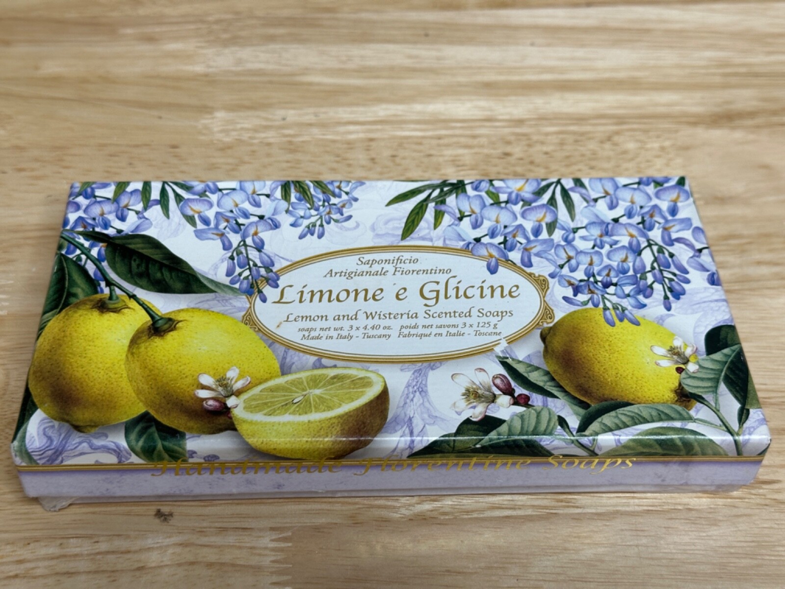 Saponificio Artigianale Fiorentino Lemon Scented Soaps (3) SEALED 🛁