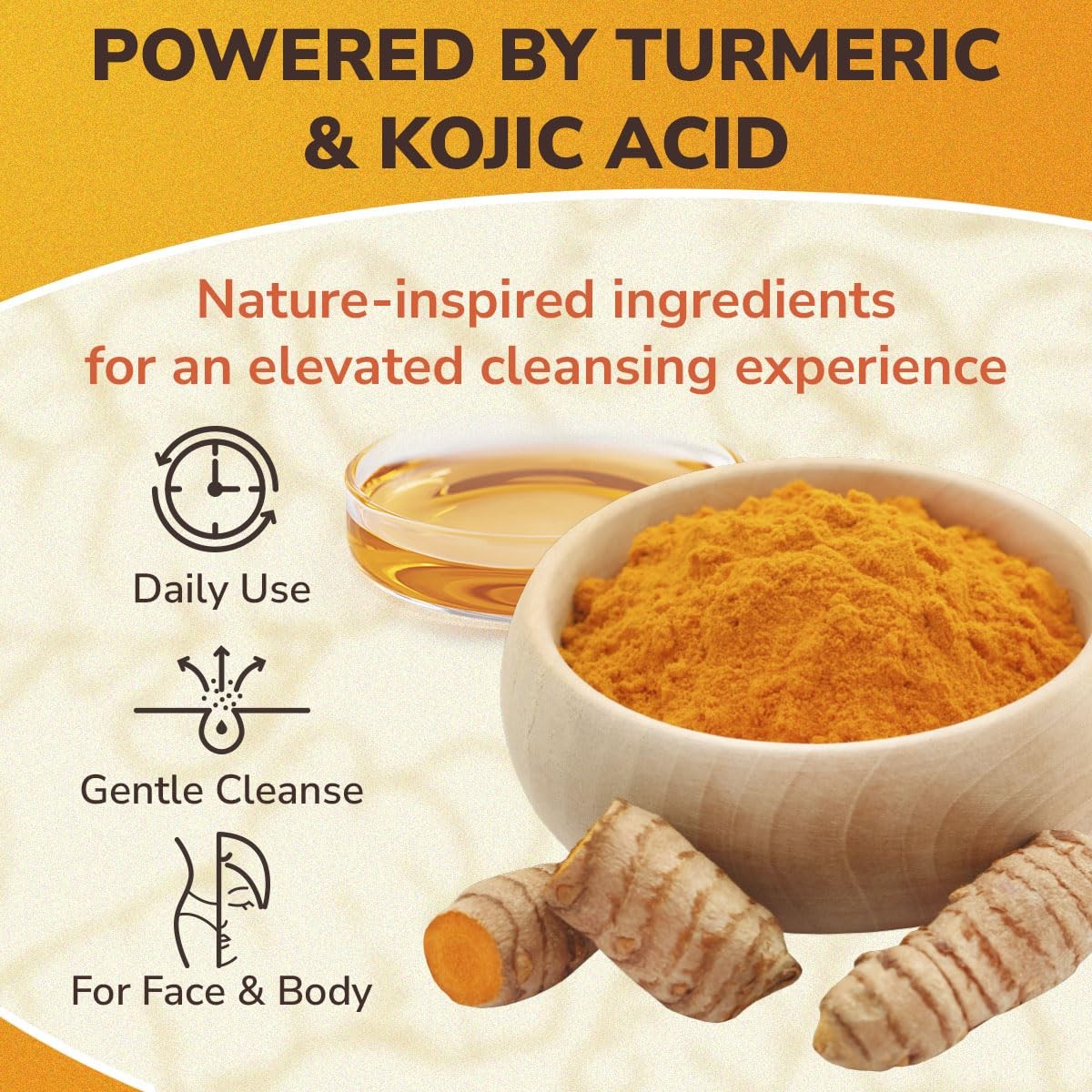 Kojic Acid Turmeric Soap Bar 2 Bars Clear Hydrated Skin Gentle Face Natural