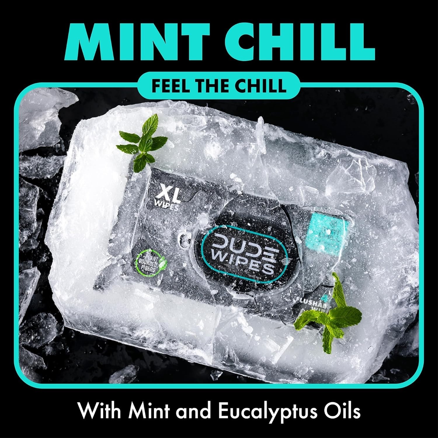 Eco-Friendly Mint Scented Flushable Wipes – 48 Count for Gentle Cleansing