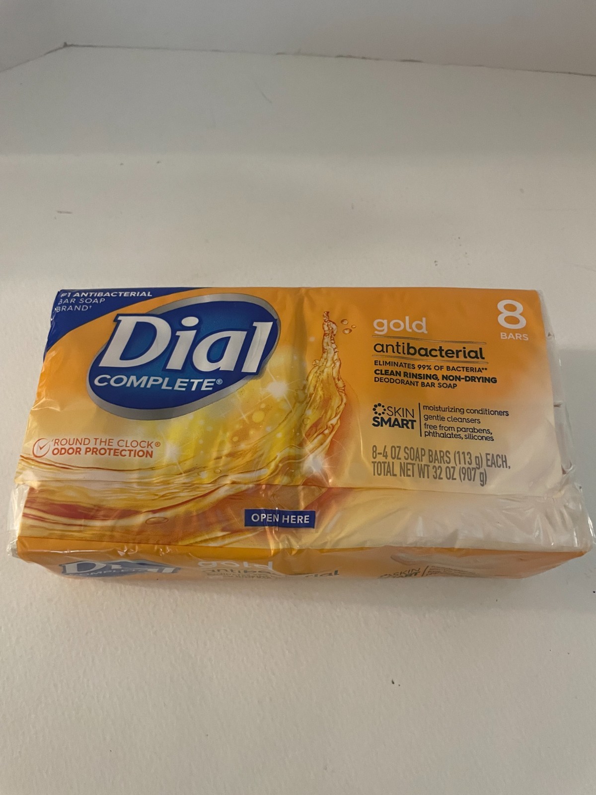 Dial Bar Soap 8 Pack Gold 4 Ounce Anti-Bacterial NIP