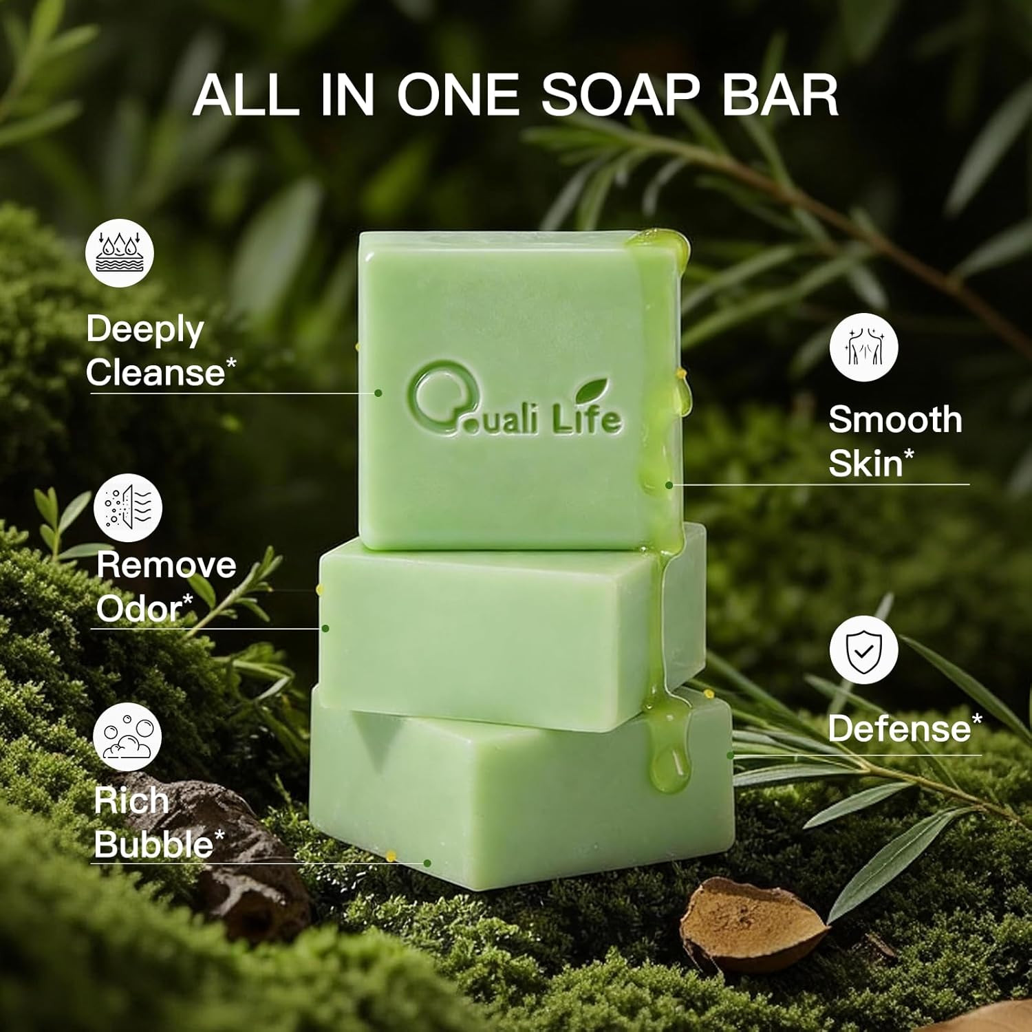 Tea Tree Soap, Tea Tree Soap Bar for Face & Body, Antifungal Soap with Tea Tree