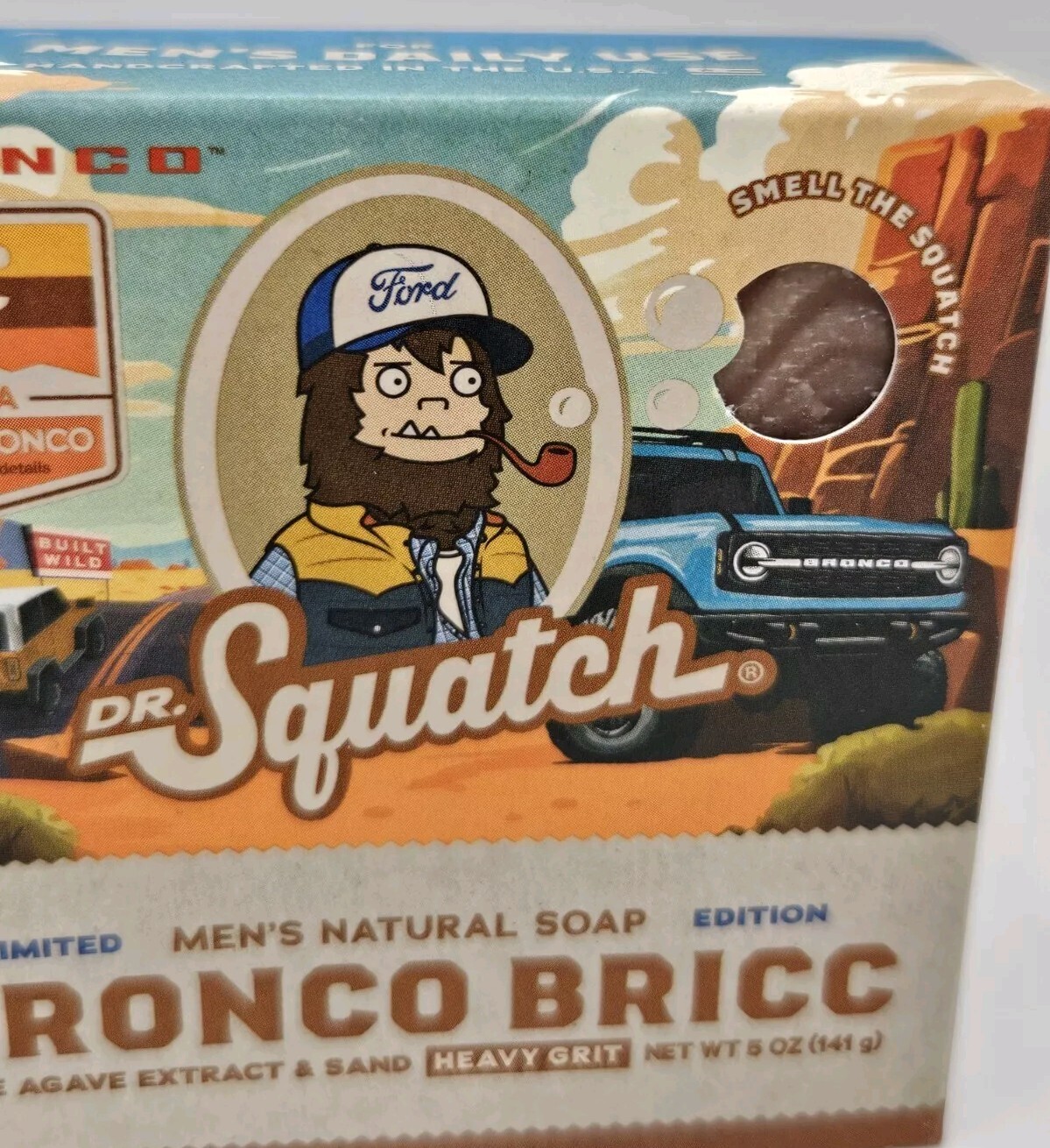 Lot Of 2 New Dr. Squatch Limited Edition Soap Bars FREEDOM FRESH & BRONCO BRICC