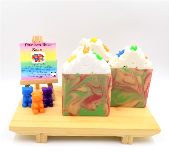 Gummy Rainbow Bear Bar Soap