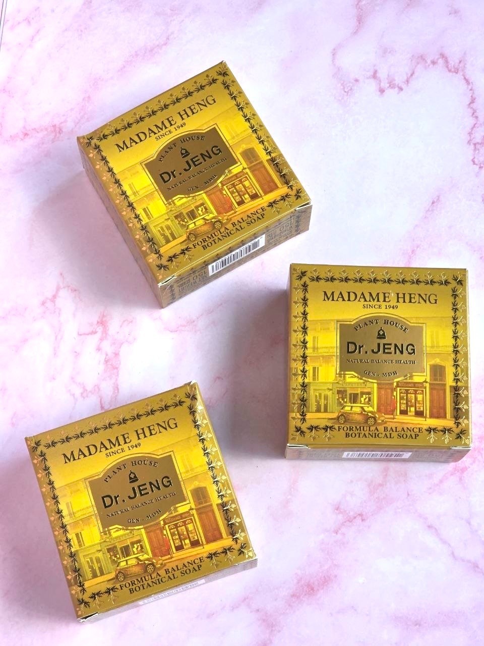 Madame Heng Dr. Jeng Botanical Soap Set 3 x 150g Thailand Natural Balance