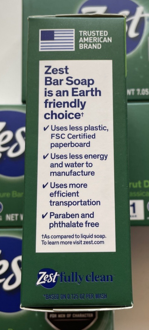 5 Zest Brut Deodorizer Classically Scented Moisture Bar Soap 7.05 oz. each