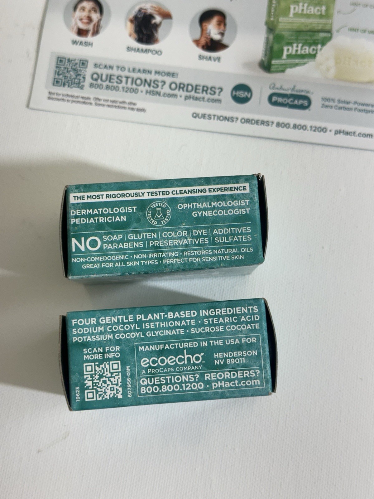 pHact Soap Free Moisturizing Cleansing Bar Lot Of 2