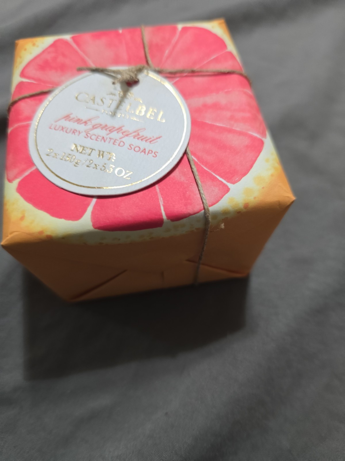 Castelbel Pink Grapefruit Luxury Soap (1) 2x 5.3 Oz 2 TOTAL Made In Portugal