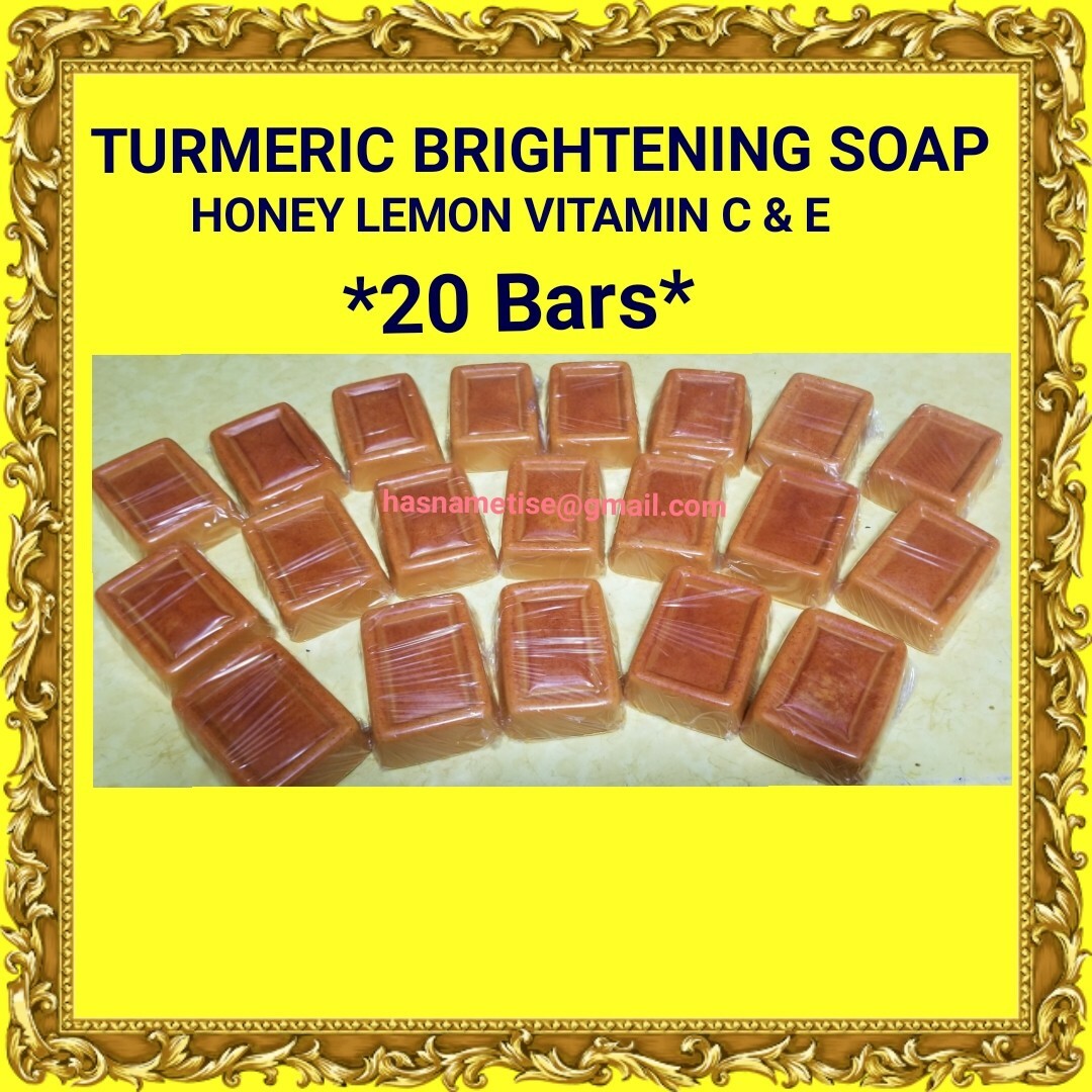 Wholesale Turmeric Lightening Brightening Soap with Honey, Lemon, Vitamin C E