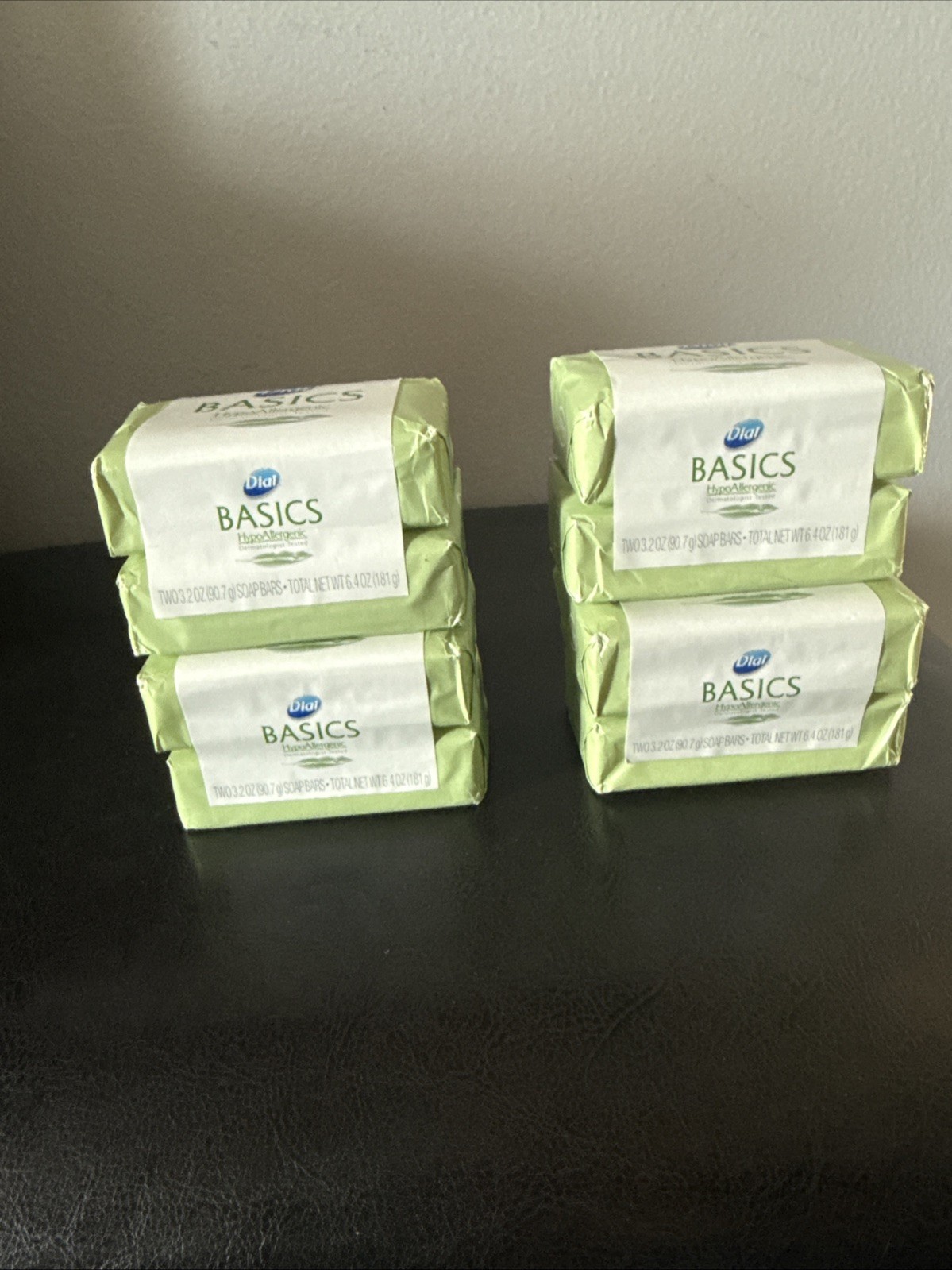 Dial 8 Bars Basics Hypoallergenic Bar Soap – White 3.2oz each bar New