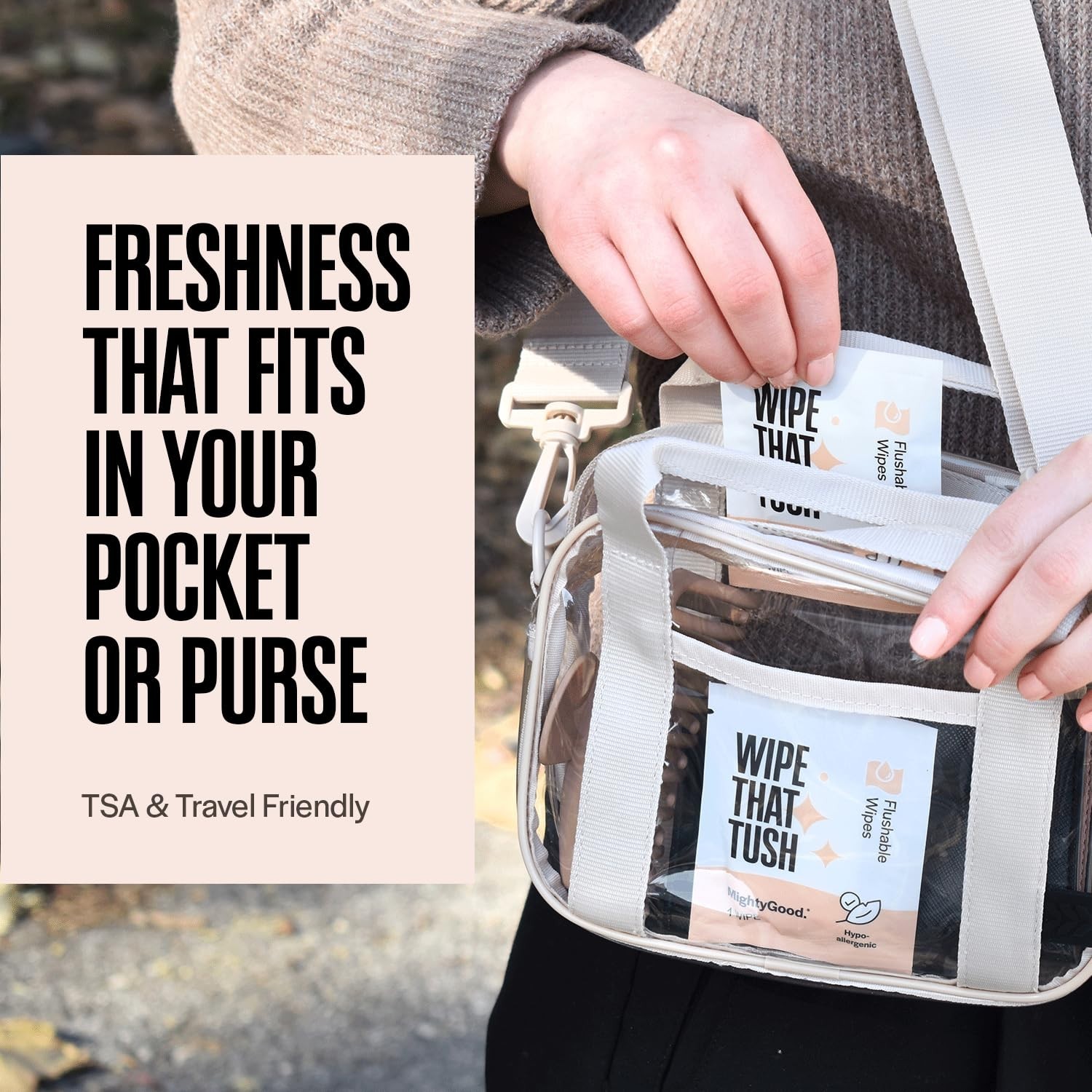 Individually Wrapped Flushable Wipes – 120 Total – Perfect for Family Travel