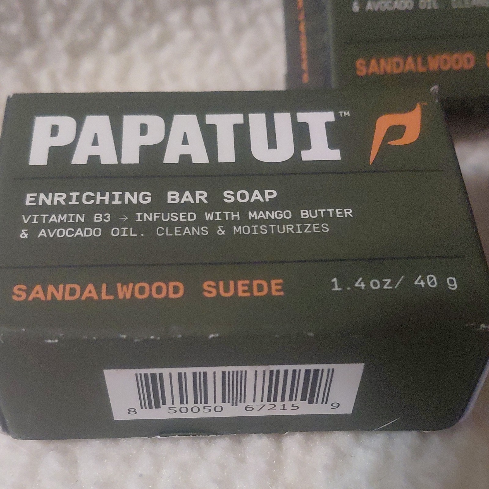 Papatui Enriching Bar Soap Men’s Moisturizing Multipack 3x 1.4 oz, 2 Scents