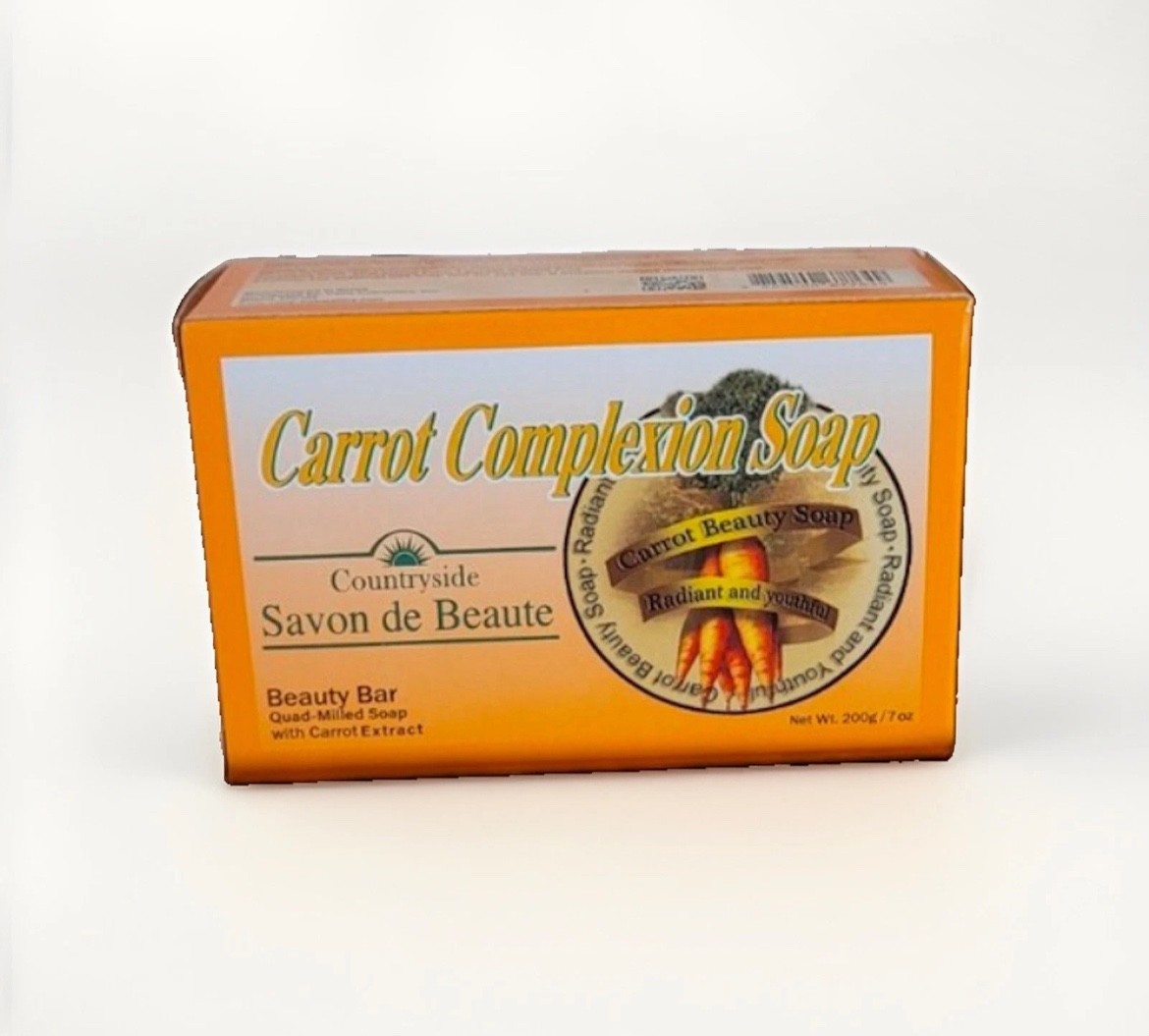 Countryside Savon de Beaute Complexion Bar Soap with Carrot, Lemon, or Papaya