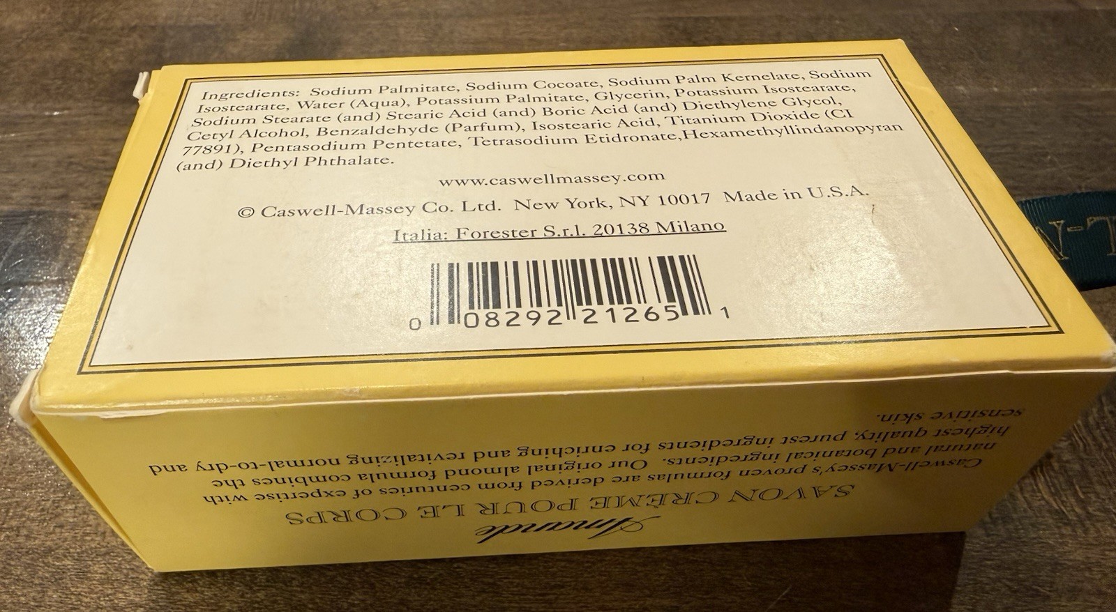 Caswell Massey Almond Cold Cream Soap 10 oz 300g NEW SEALED