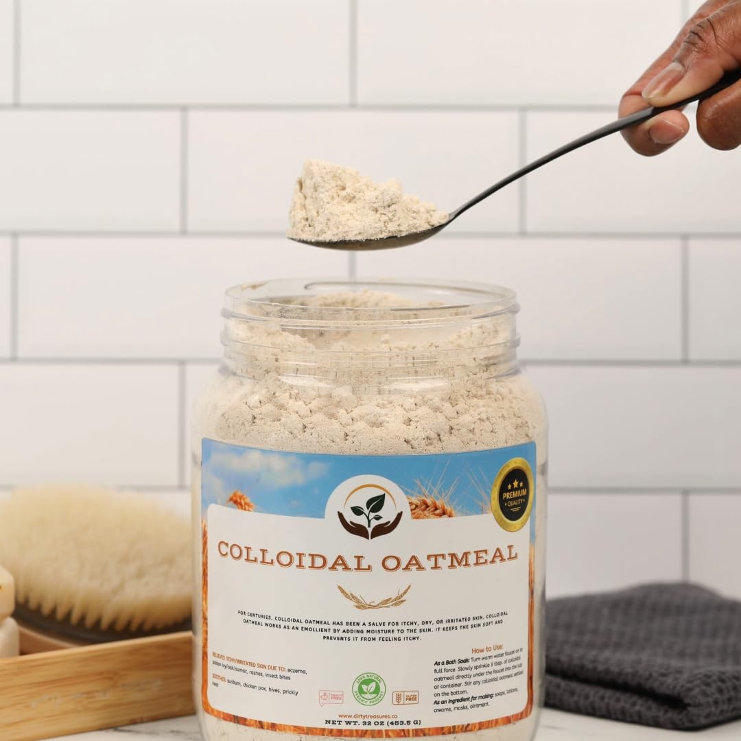 Dirty Treasures Colloidal Oatmeal Bath | Eczema Itchy Skin Relief | Baby-Saf…